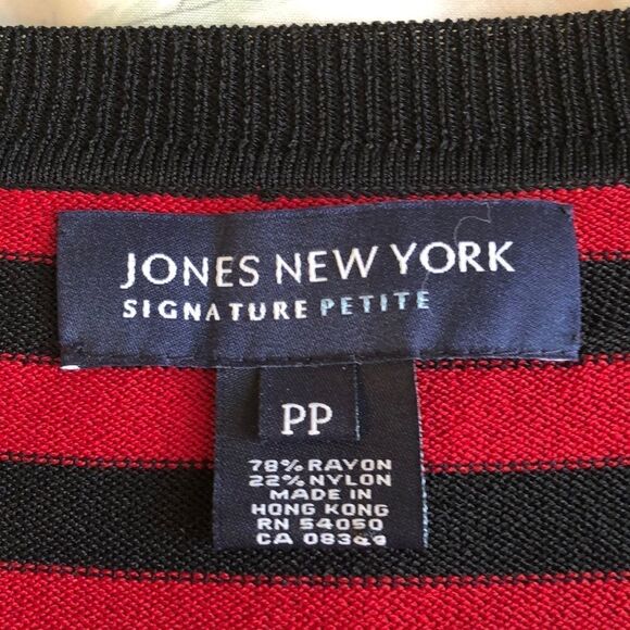 Jones New York V Neck Pullover sweater size PP GUC - Picture 3 of 5